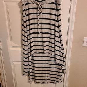 TORRID STRIPES HIGH LOW SKIRT
